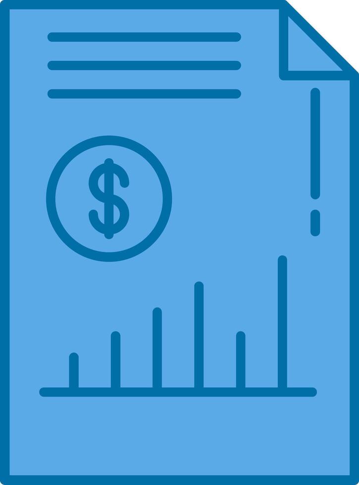 Income Filled Blue  Icon vector