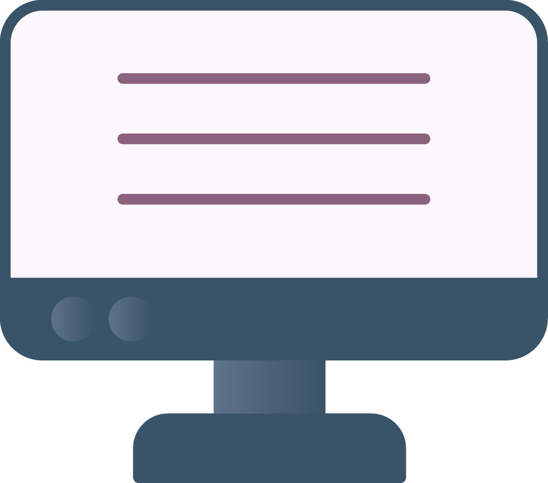 Monitor Flat Gradient Icon 42183044 Vector Art at Vecteezy