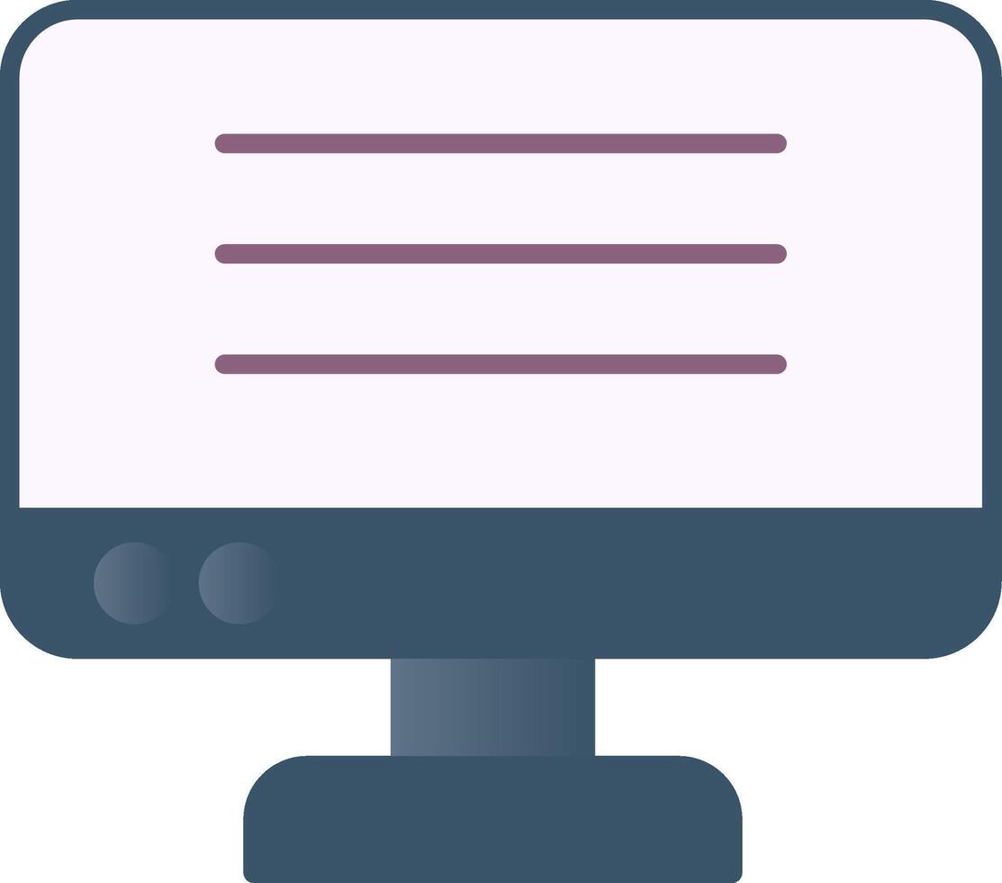 Monitor Flat Gradient Icon 42183044 Vector Art at Vecteezy