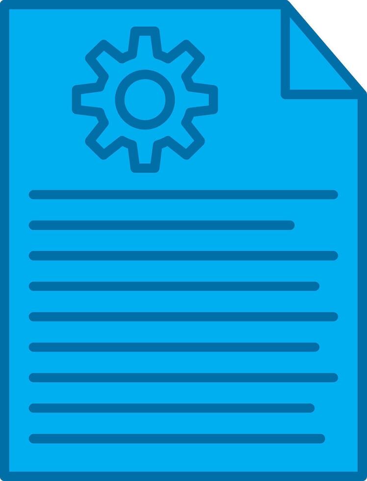 Report Filled Blue  Icon vector