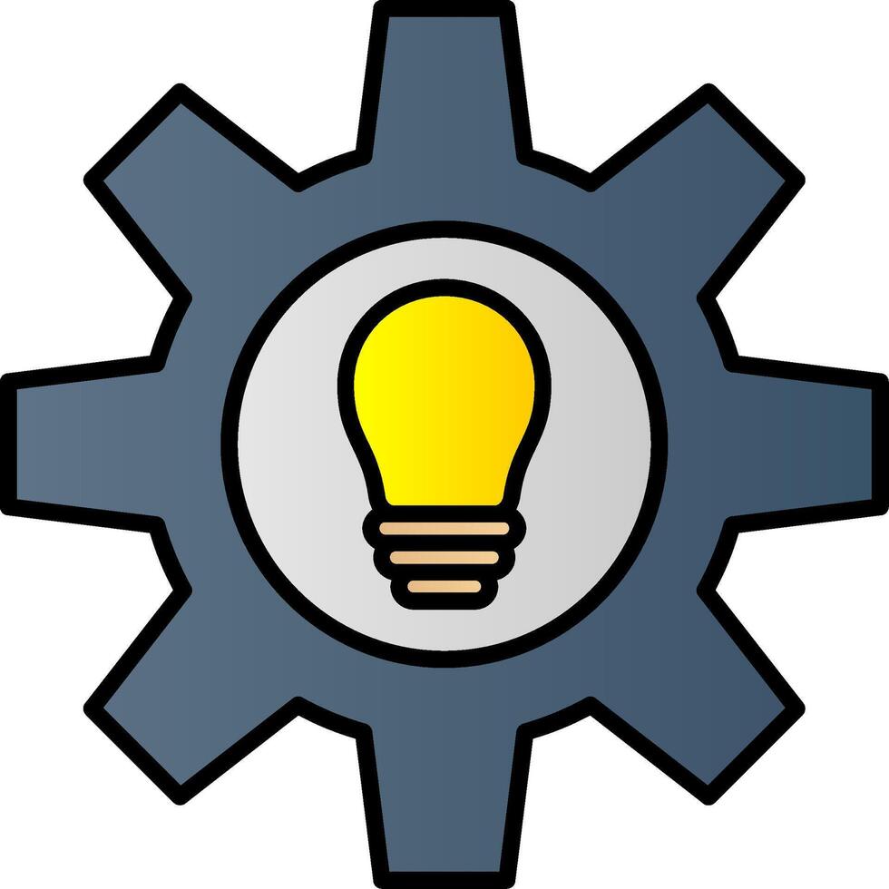 Idea Line Filled Gradient  Icon vector