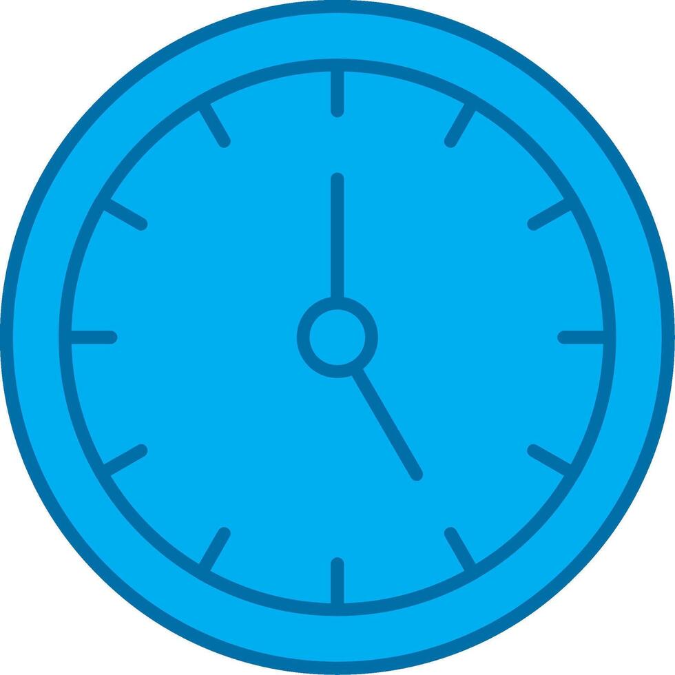 Time Management Filled Blue  Icon vector