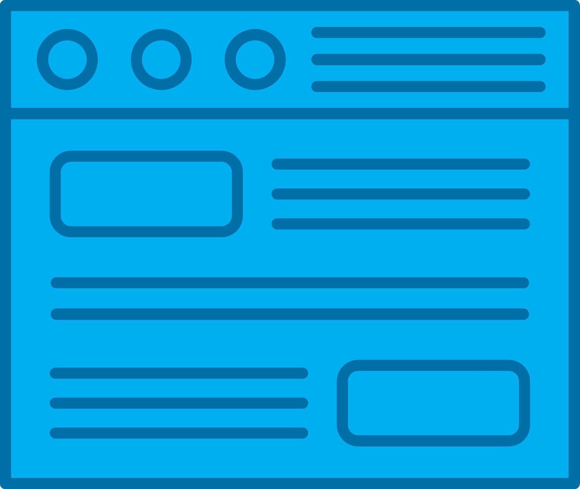 Process Filled Blue  Icon vector