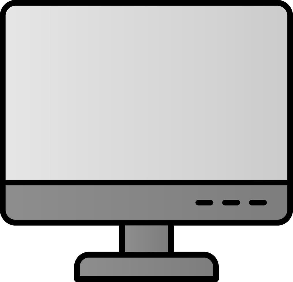 Computer Line Filled Gradient  Icon vector