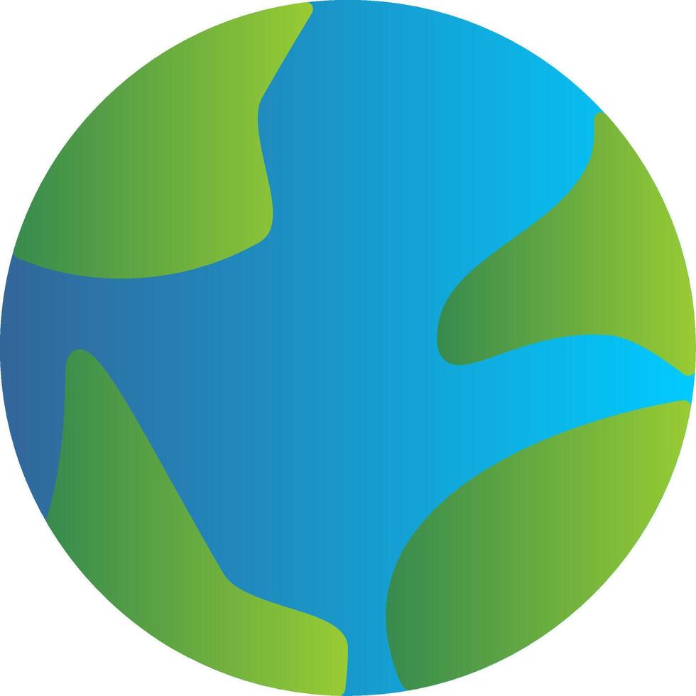 Earth Globe Flat Gradient  Icon vector