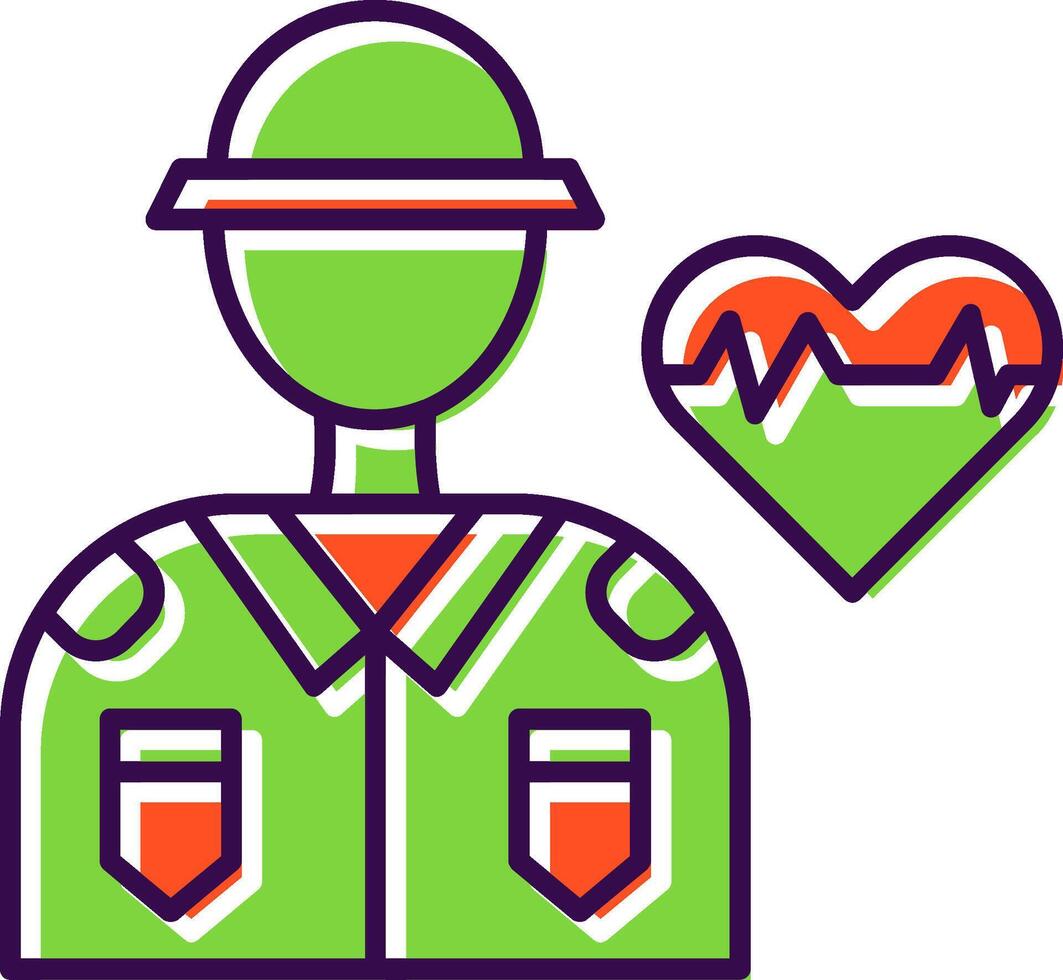 Medic Filled  Icon vector