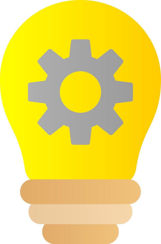 Idea Flat Gradient  Icon vector