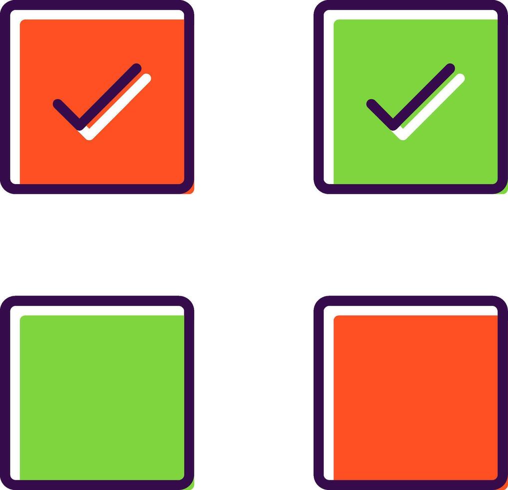 Check Box Filled  Icon vector