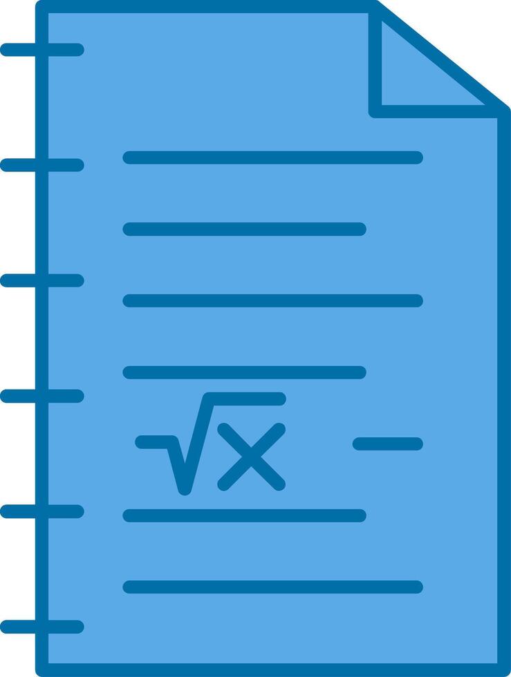 Math Filled Blue  Icon vector