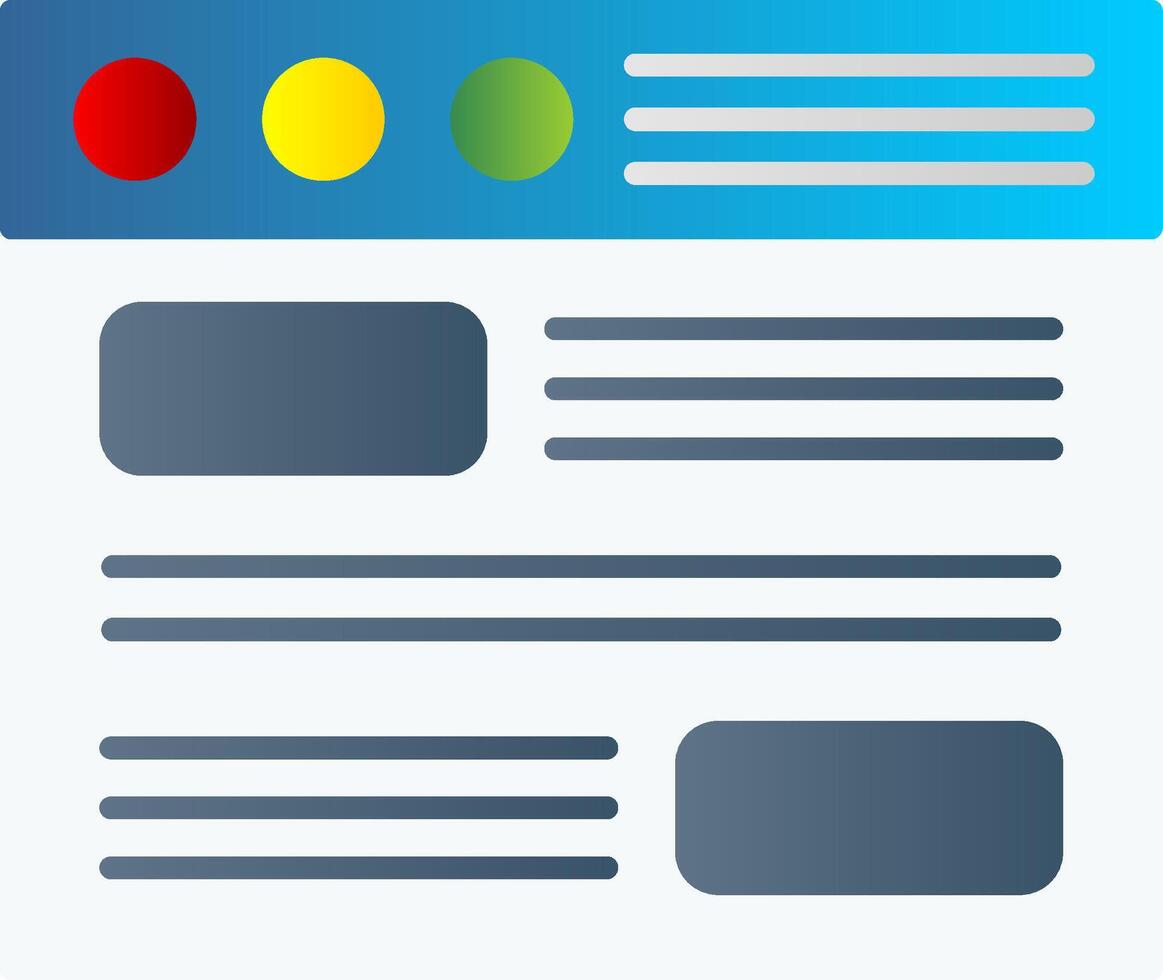 Process Flat Gradient  Icon vector