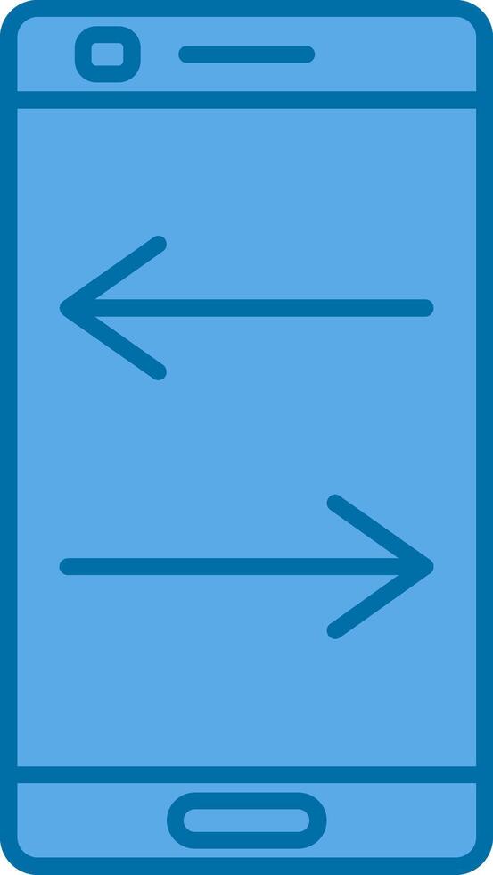 Transfer Filled Blue  Icon vector