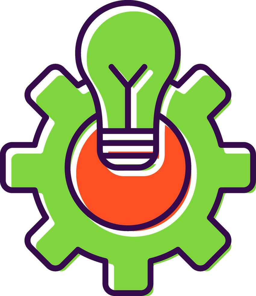 Engineering Filled  Icon vector
