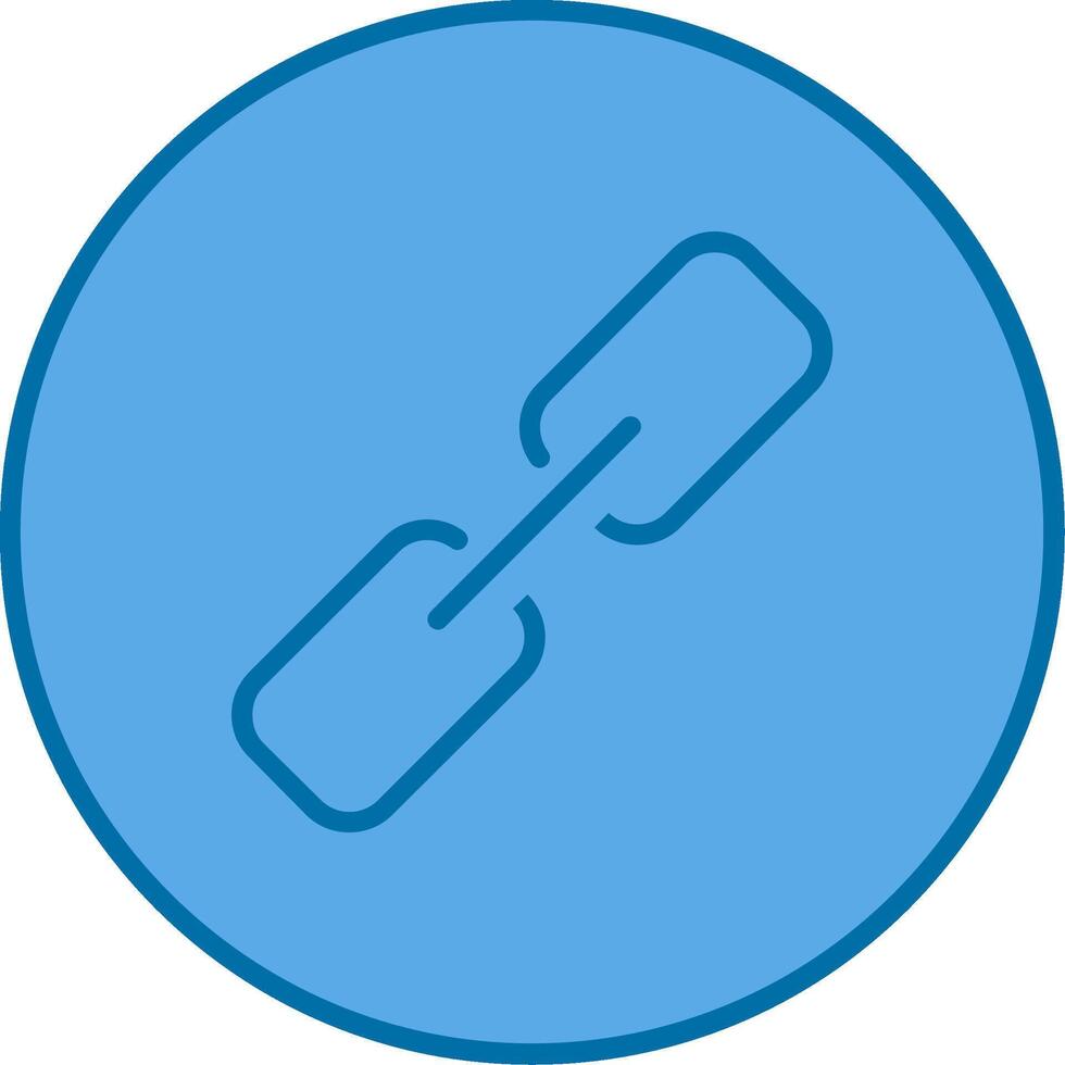 Link Filled Blue  Icon vector