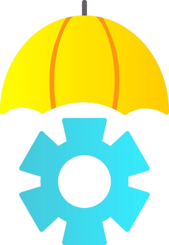 Risk Management Flat Gradient  Icon vector