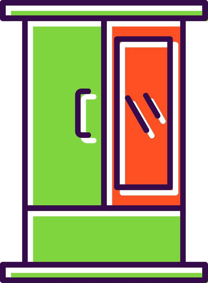 Cabinet Filled  Icon vector