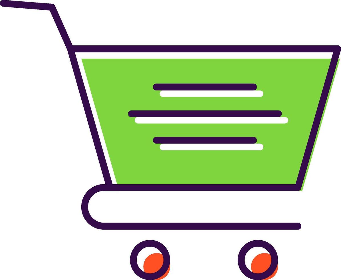 Cart Filled  Icon vector