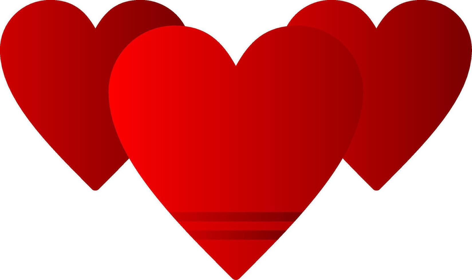 corazón plano degradado icono vector