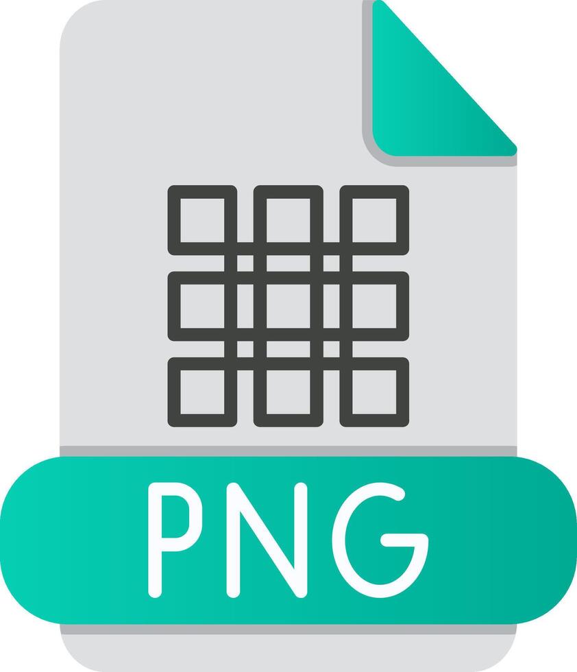 Png Flat Gradient  Icon vector