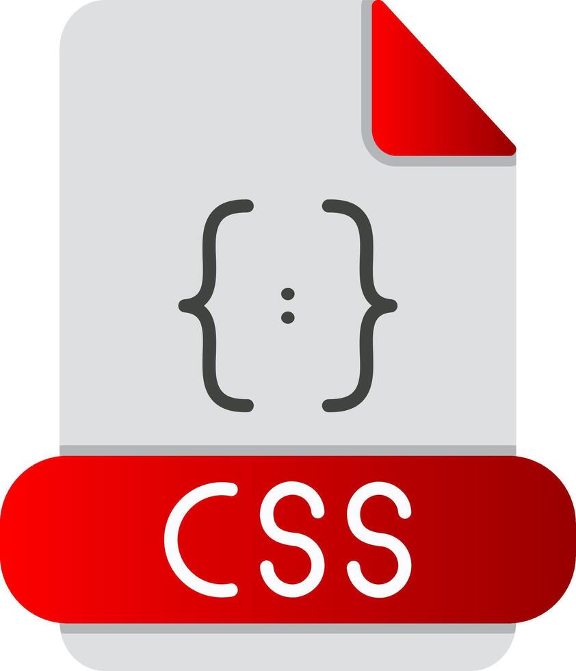 Css Flat Gradient Icon 42183992 Vector Art at Vecteezy