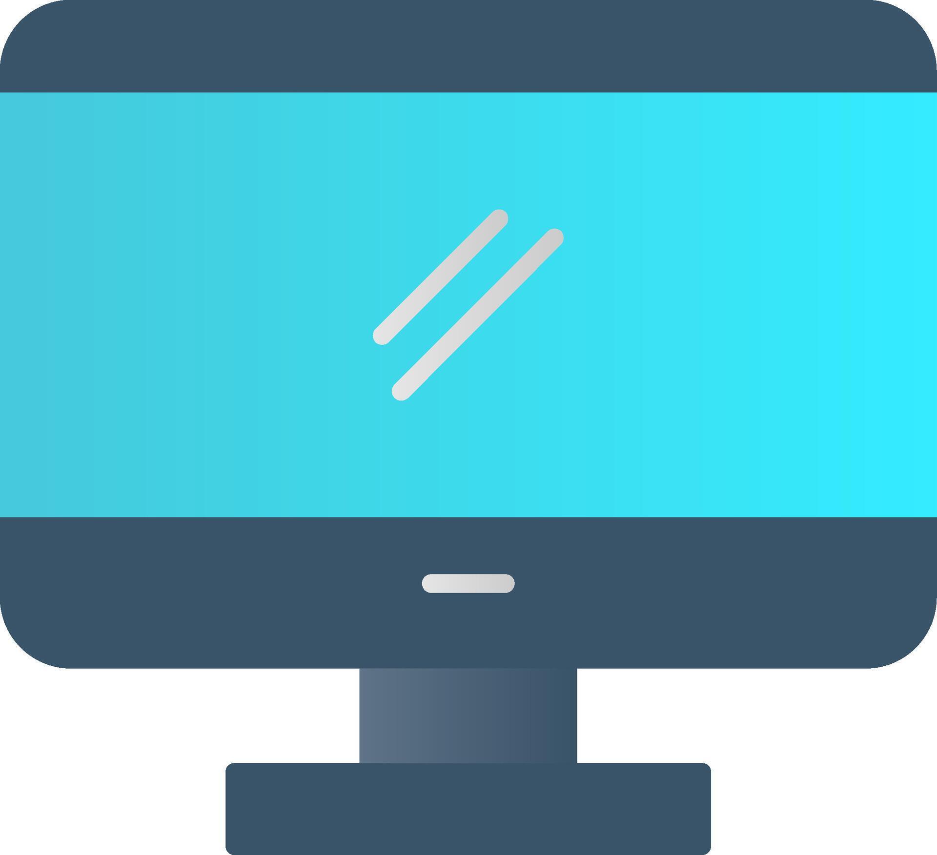 Monitor Flat Gradient Icon 42184010 Vector Art at Vecteezy