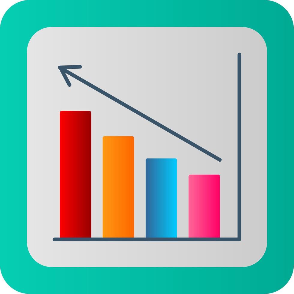 Profits Flat Gradient  Icon vector