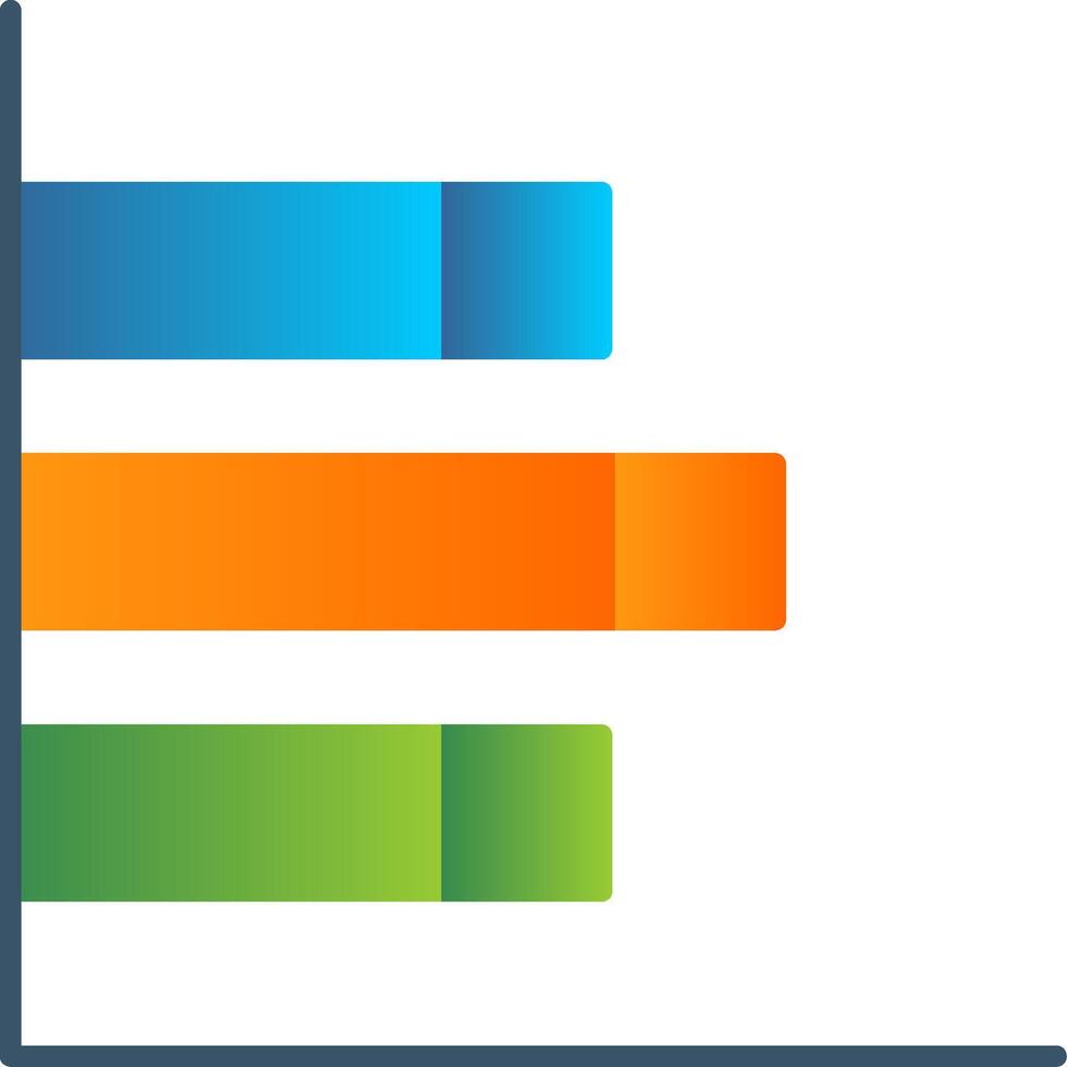 Bar Chart Flat Gradient Icon 42184054 Vector Art at Vecteezy