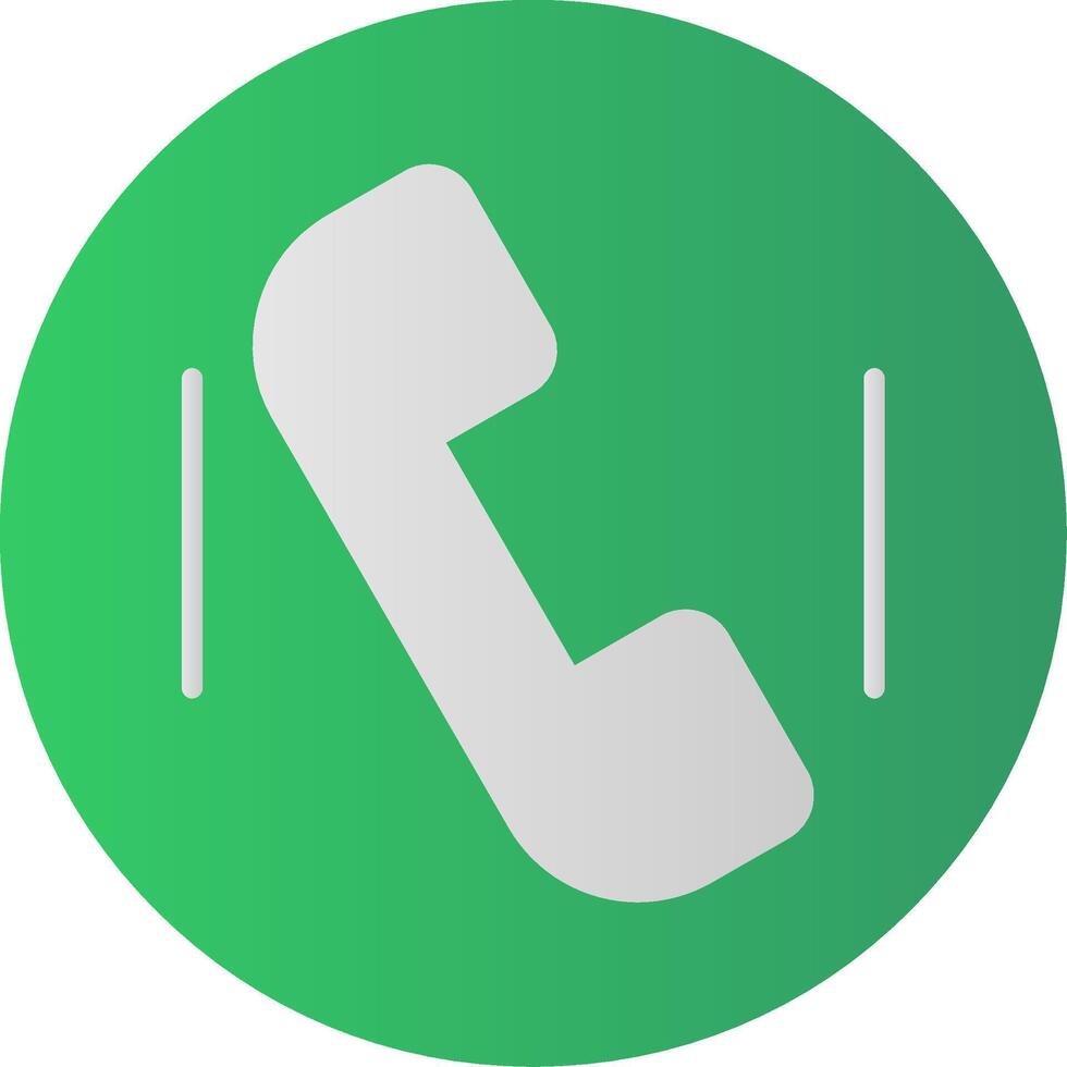 Phone Call Flat Gradient  Icon vector
