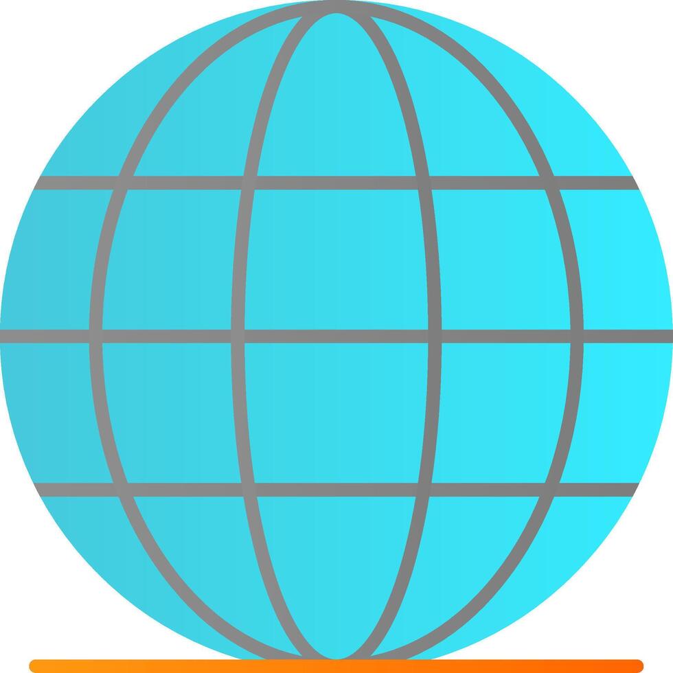 Worldwide Flat Gradient  Icon vector