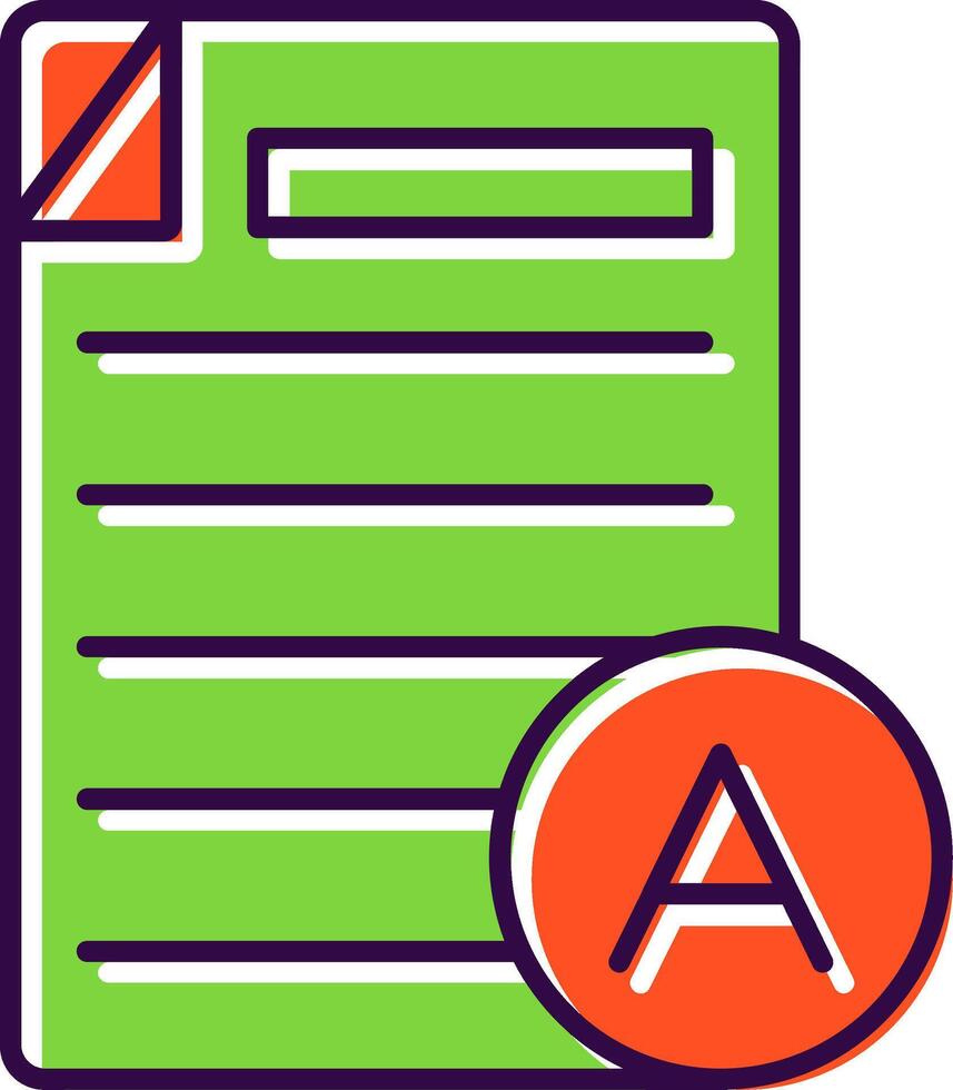 Grades Filled  Icon vector