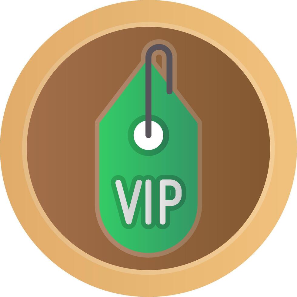 VIP plano degradado icono vector