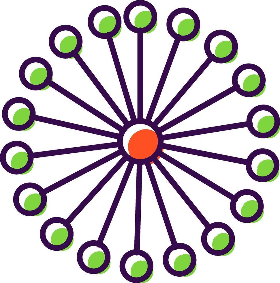 Mimosa Filled  Icon vector