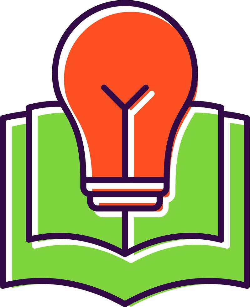 Knowledge Filled  Icon vector