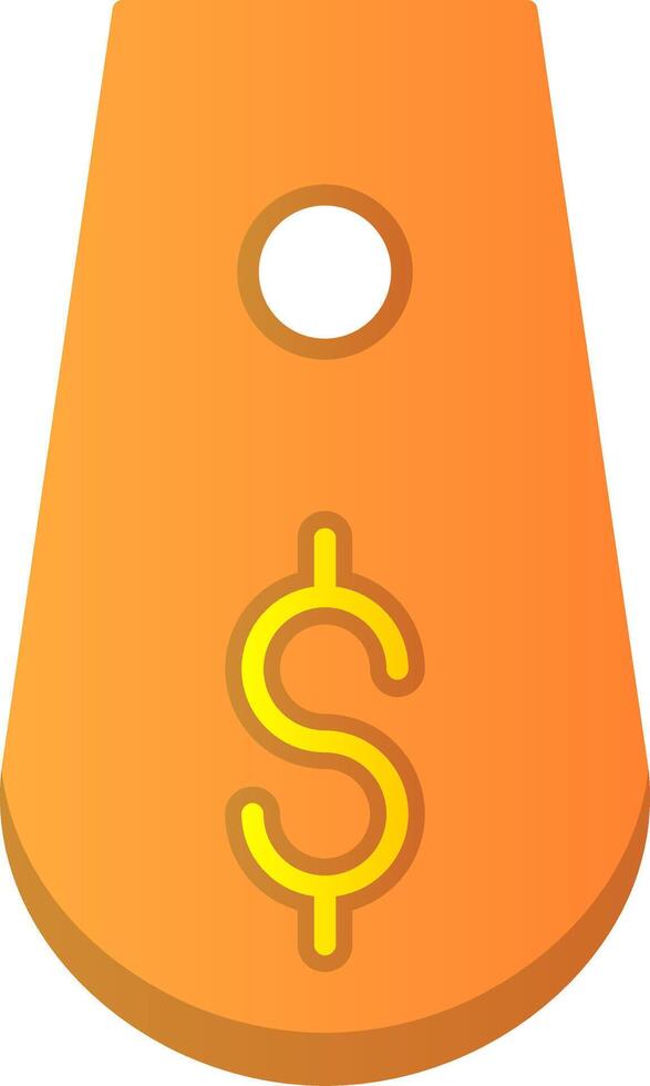 Tag Flat Gradient  Icon vector