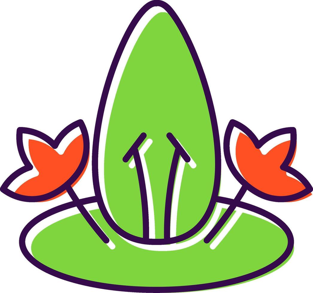 Acanthaceae Filled  Icon vector