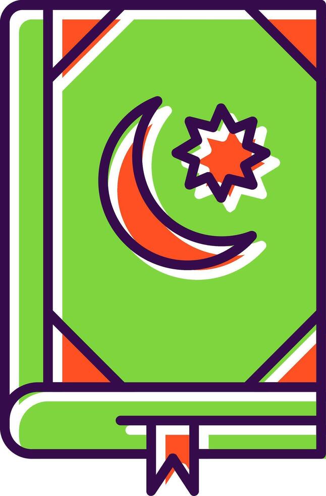 Quran Filled  Icon vector