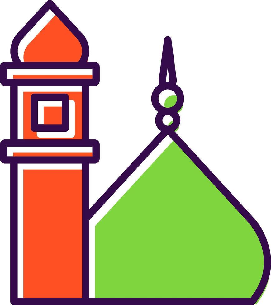 Medina Sherif Filled  Icon vector