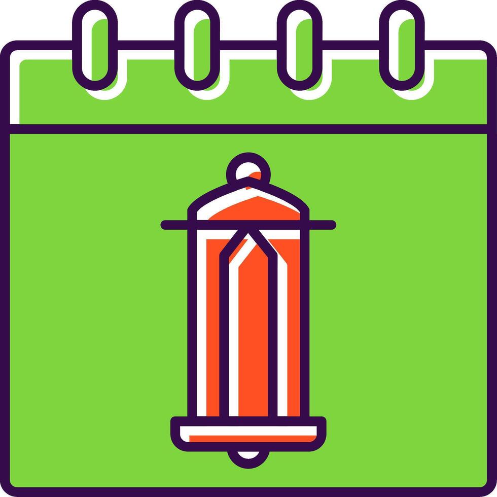 Calendar Filled  Icon vector