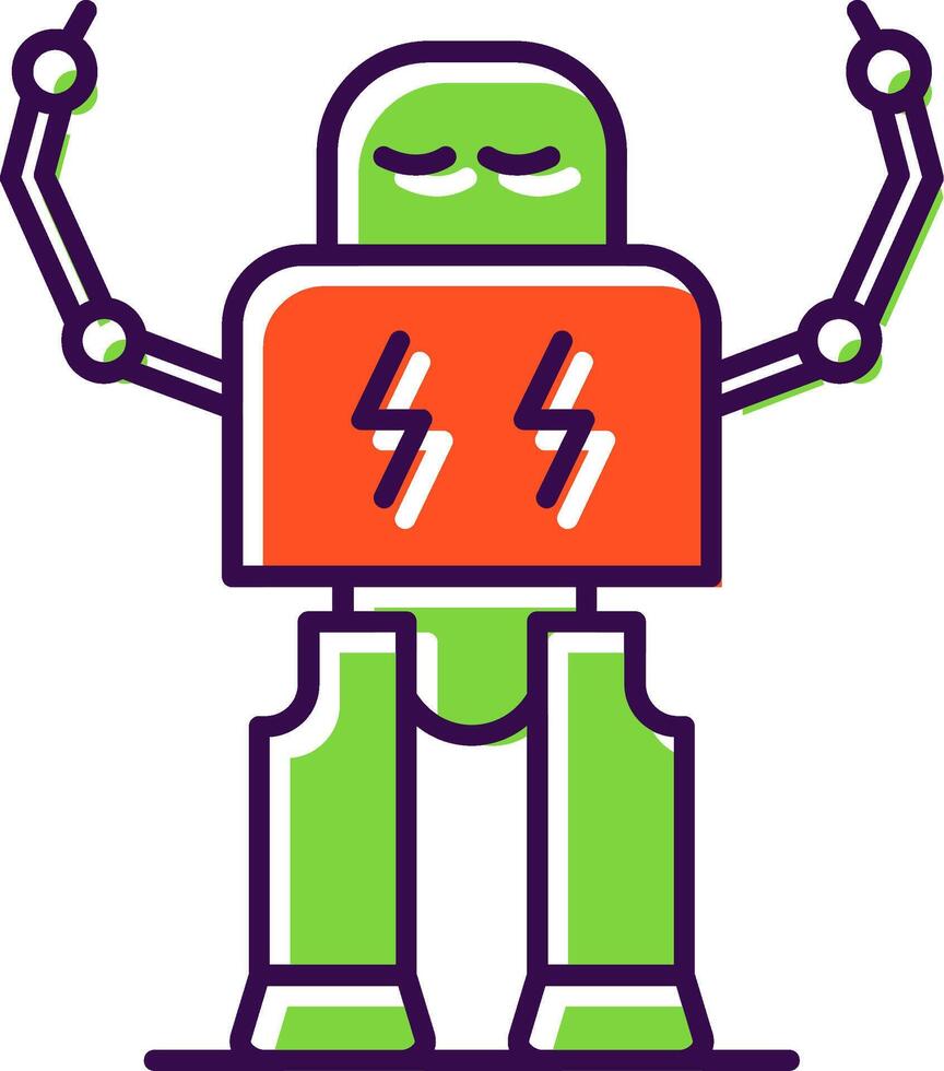 Robotics Filled  Icon vector