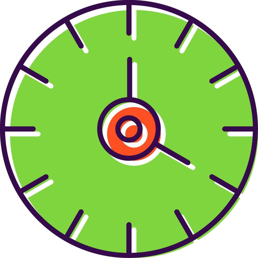 Clock Filled  Icon vector