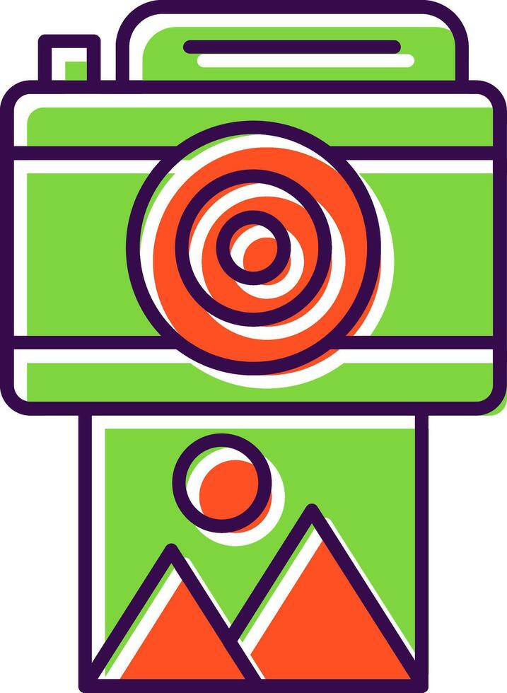 Camera Filled  Icon vector
