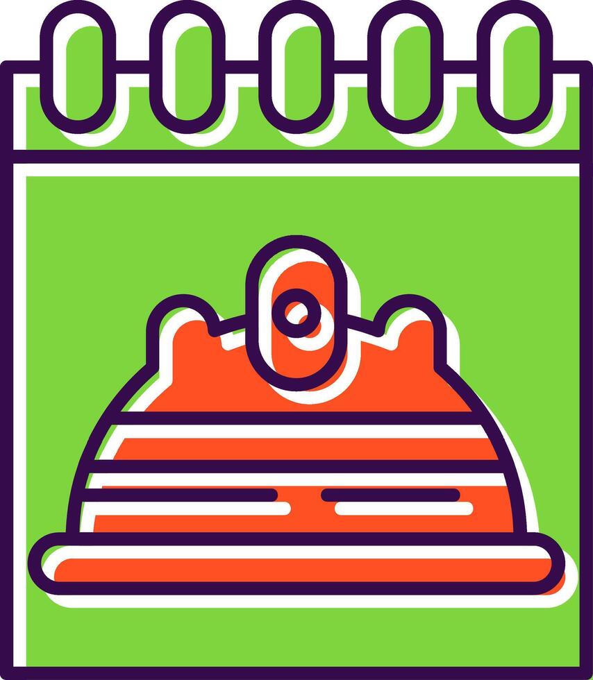 Labour Day Filled  Icon vector