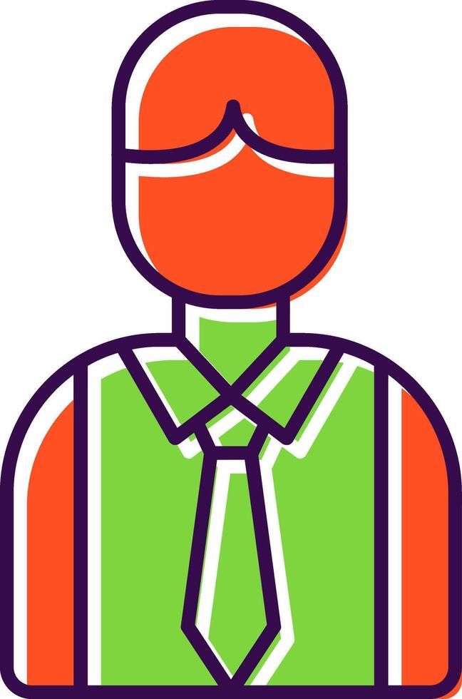 Employee Filled  Icon vector
