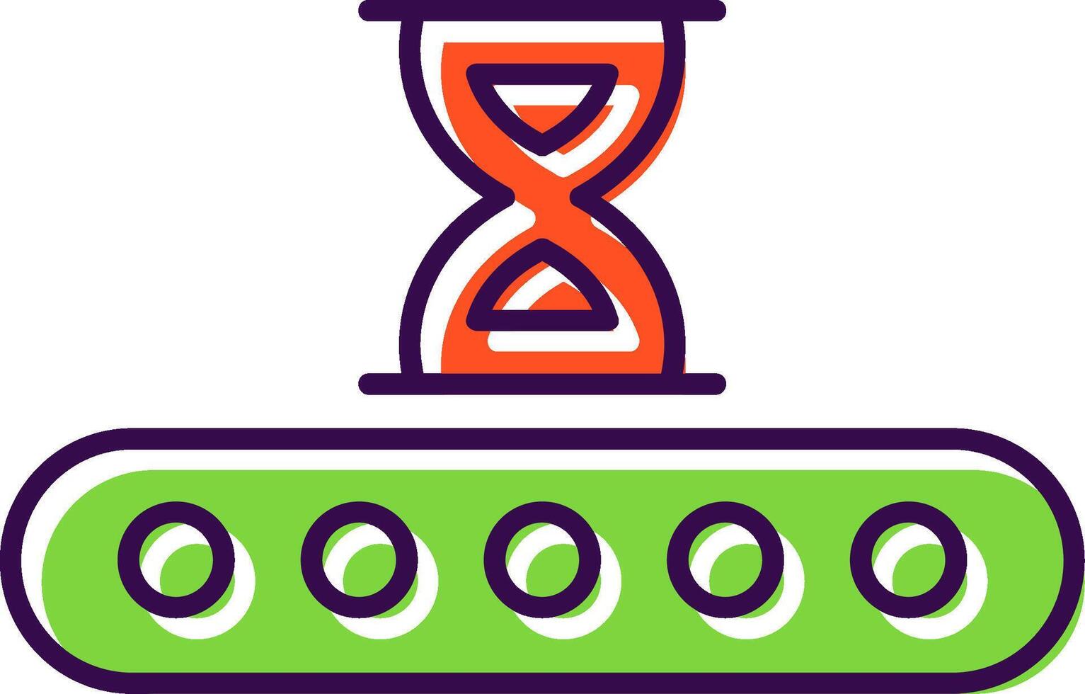 Waiting Filled  Icon vector