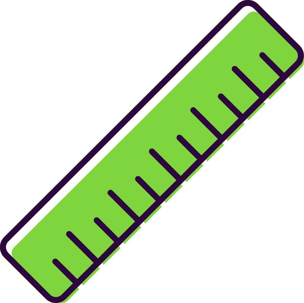 Ruler Filled  Icon vector