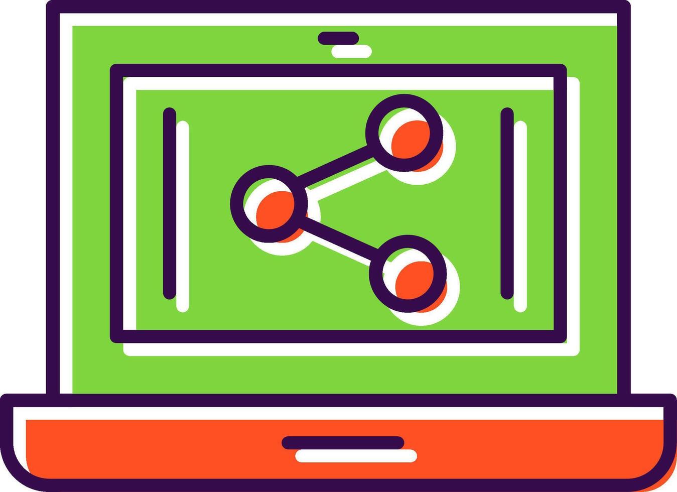 Share Filled  Icon vector