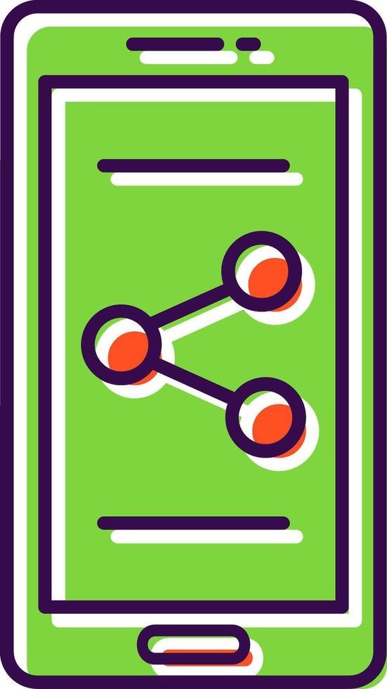 Share Filled  Icon vector