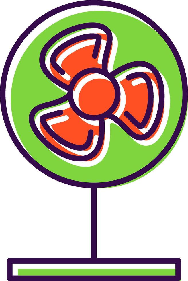 Fan Filled  Icon vector
