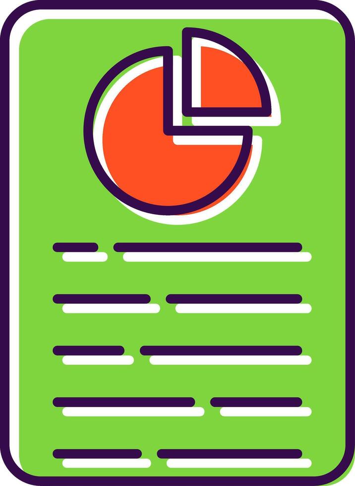 Report Filled  Icon vector