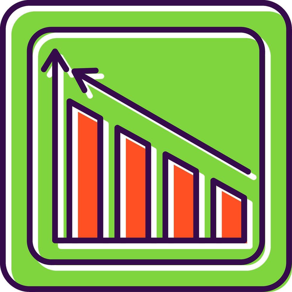 Profits Filled  Icon vector