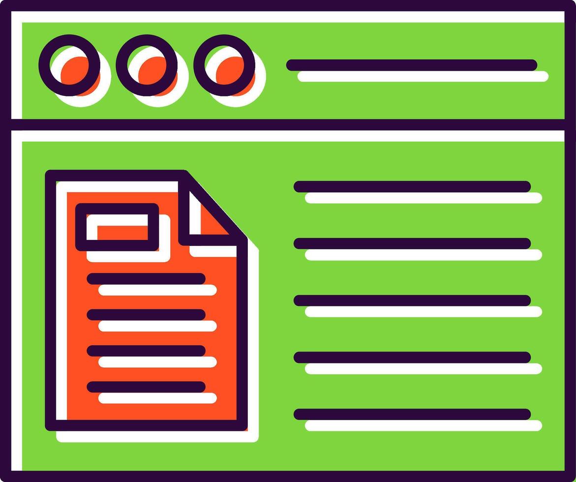 File Filled  Icon vector